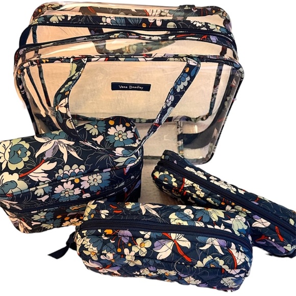 Vera Bradley Handbags - Vera Bradley Floral Bursts Four Piece Cosmetic Organizer Set | Set NWT